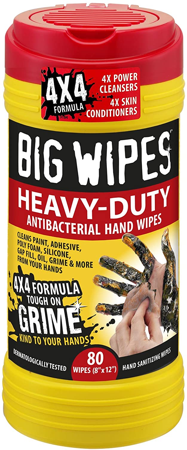 Big Wipes 60020046 Heavy Duty Industrial Textured Scrubbing Wipes